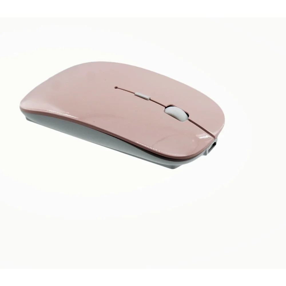 Rose Gold Wireless Bluetooth Mouse Dual Mode 2.4GHz Rechargeable Optical E68